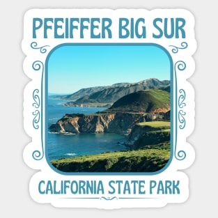 Pfeiffer Big Sur State Park California Sticker